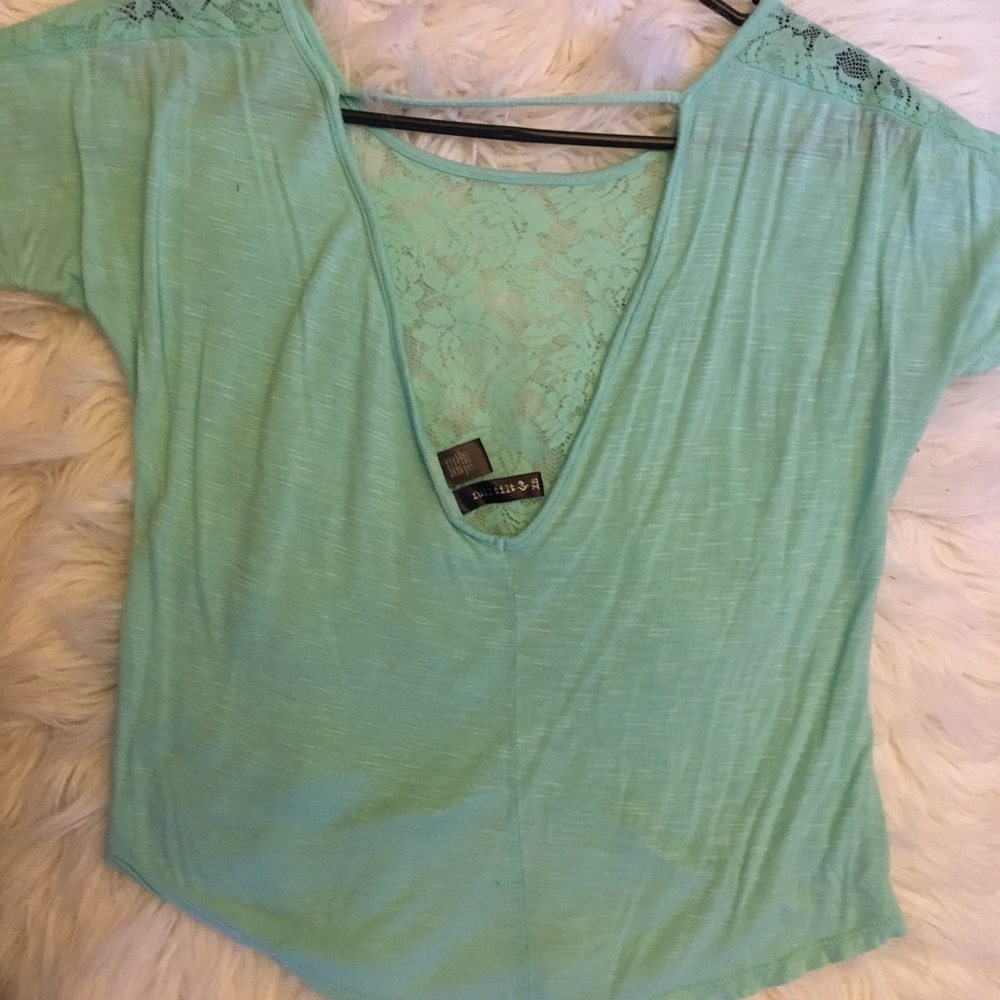 Lace-Front Crop Top - Picture 6 of 6